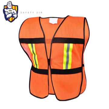 Vente à chaud120g Haute visibilité Viete de sécurité réflexive du logo personnalisé pour la circulation ou le gilet de protection en plein air